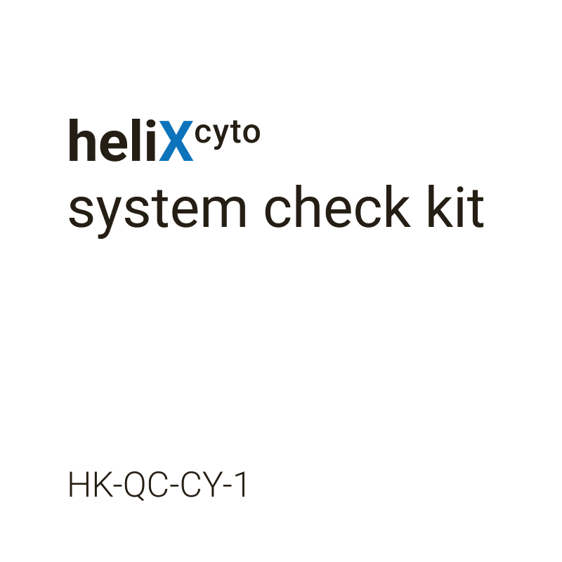 <span style="font-weight:bold;">heli</span><span style="color:#009FE3; font-weight:bold;">X</span><sup>cyto</sup> System Check Kit
